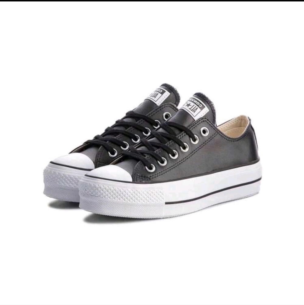 Black Platform Sneakers